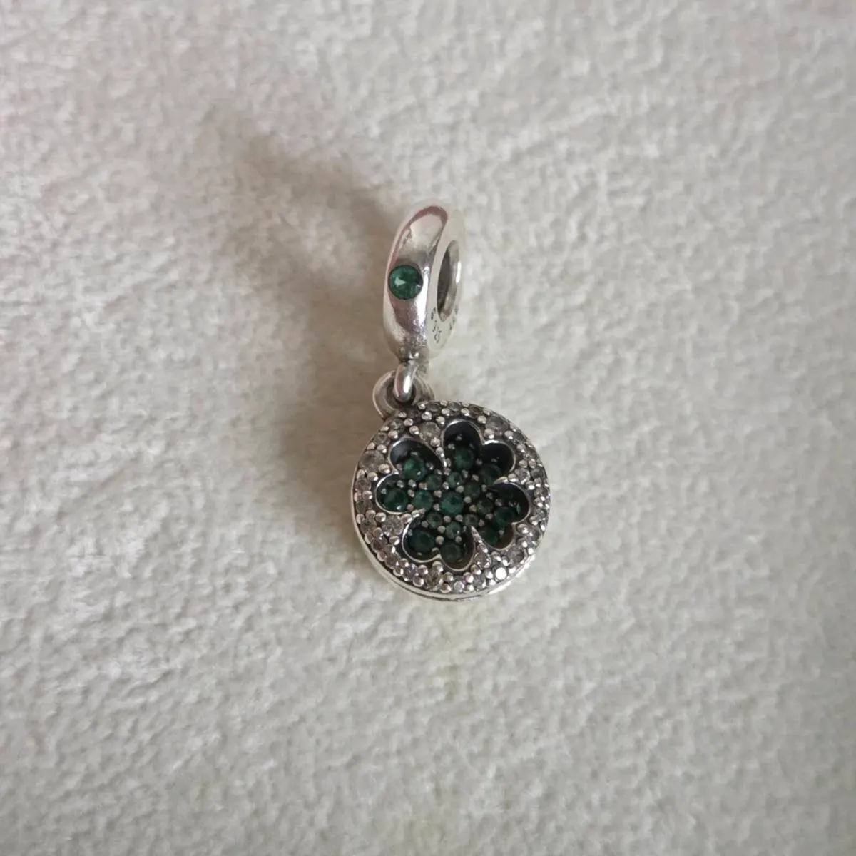 Pandora  four leaf clover  dangle charm - Image 4