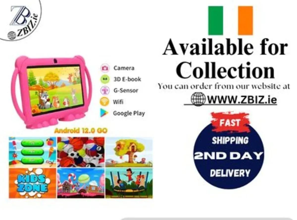 7" Android Tablet 32GB Kids Tablet w/ Case - Image 1