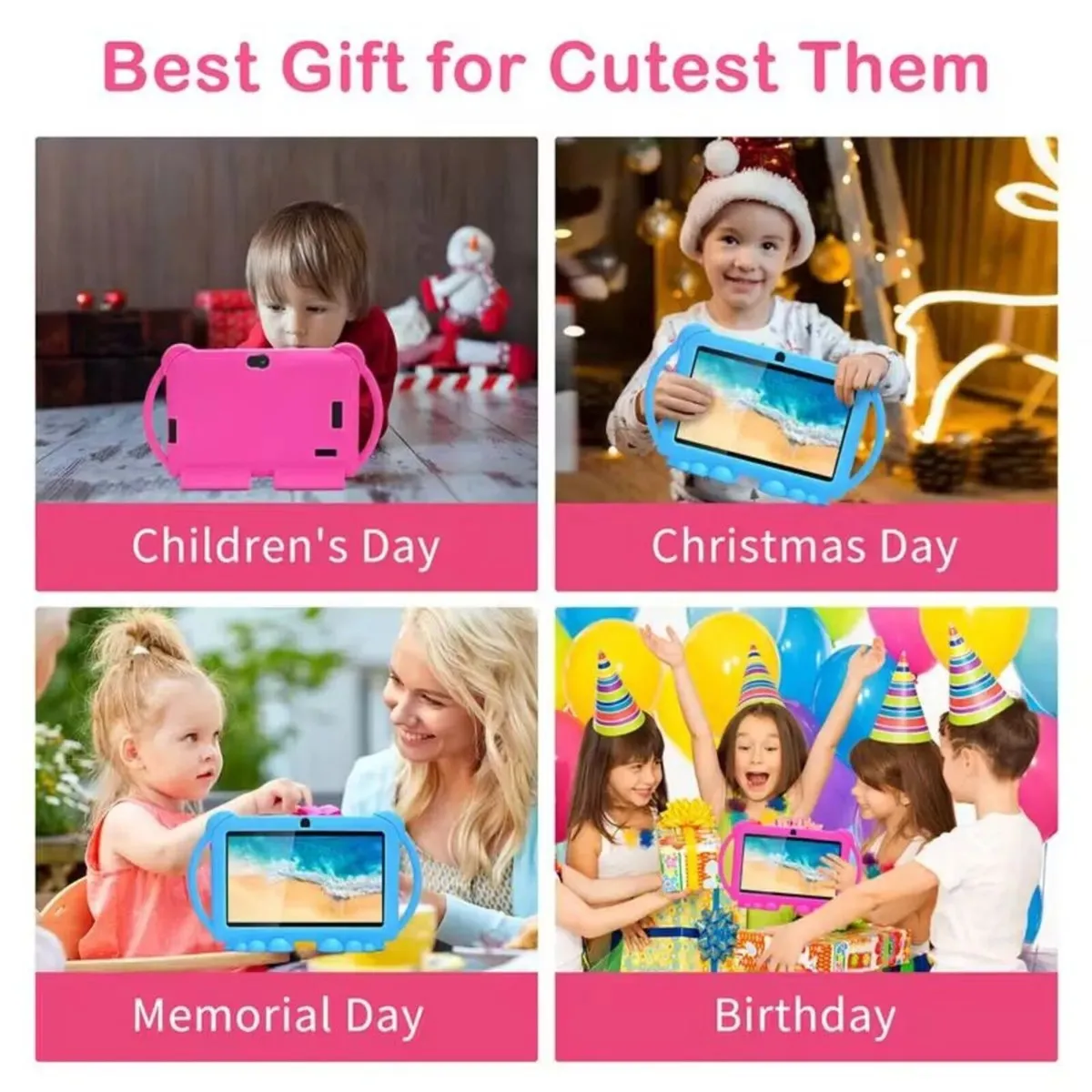 7" Android Tablet 32GB Kids Tablet w/ Case - Image 3