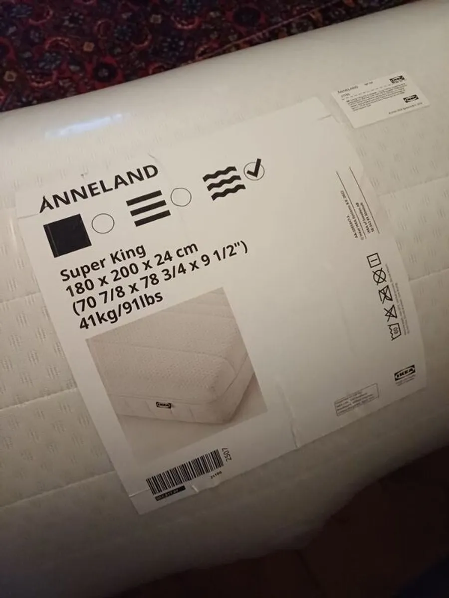 ANNELAND ikea super king matress (brand new) - Image 2