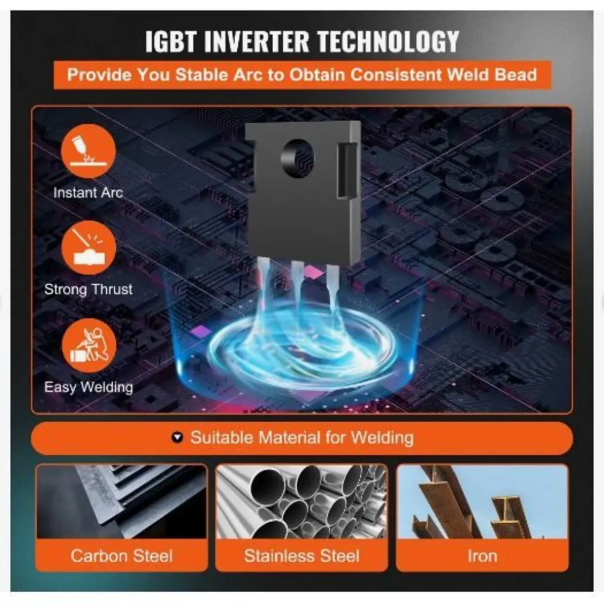 MIG Welder 250 Amp MIG TIG Arc Welder 3 in 1 - Image 3