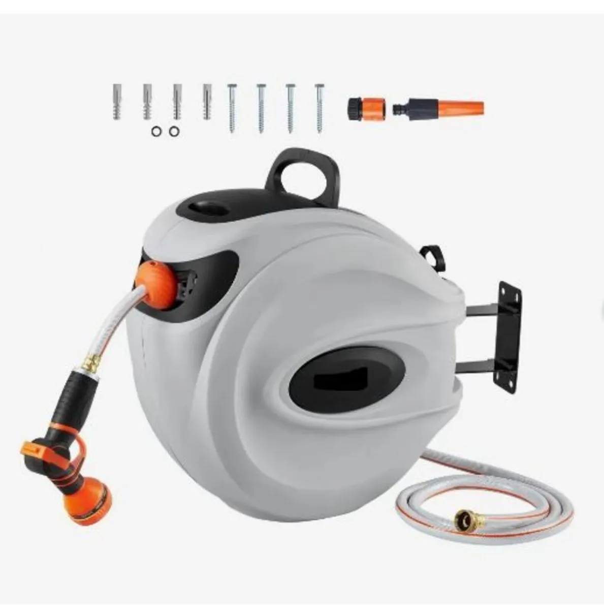Retractable Garden Hose Reel, - Image 1