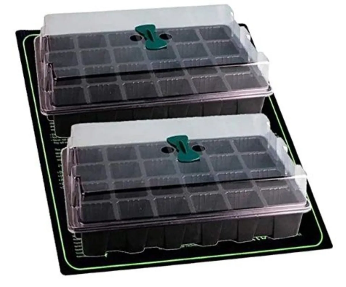 24 Cell Seed Tray Propagator Adjustable Vents - Image 1