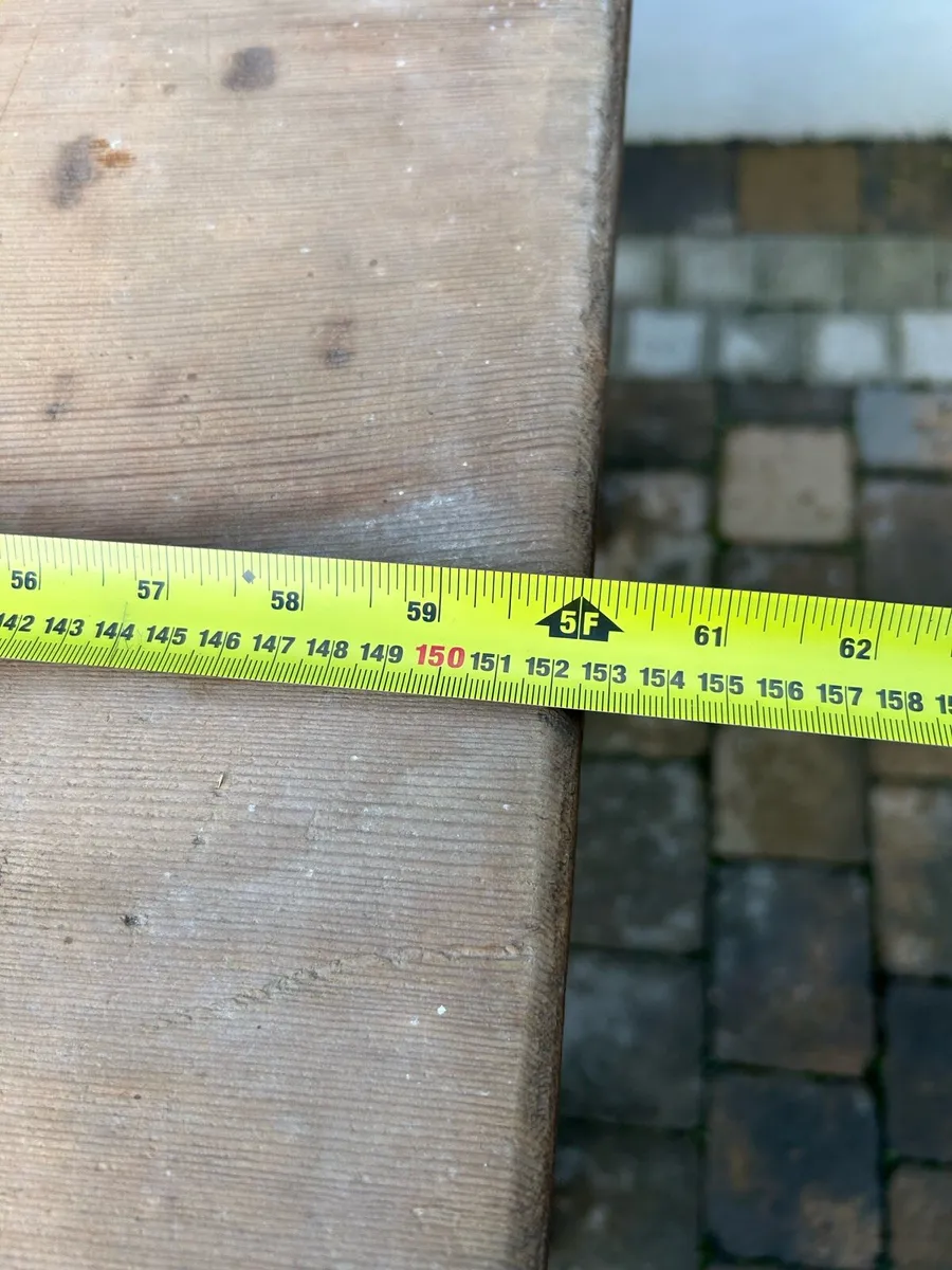 Antique pine table - Image 4