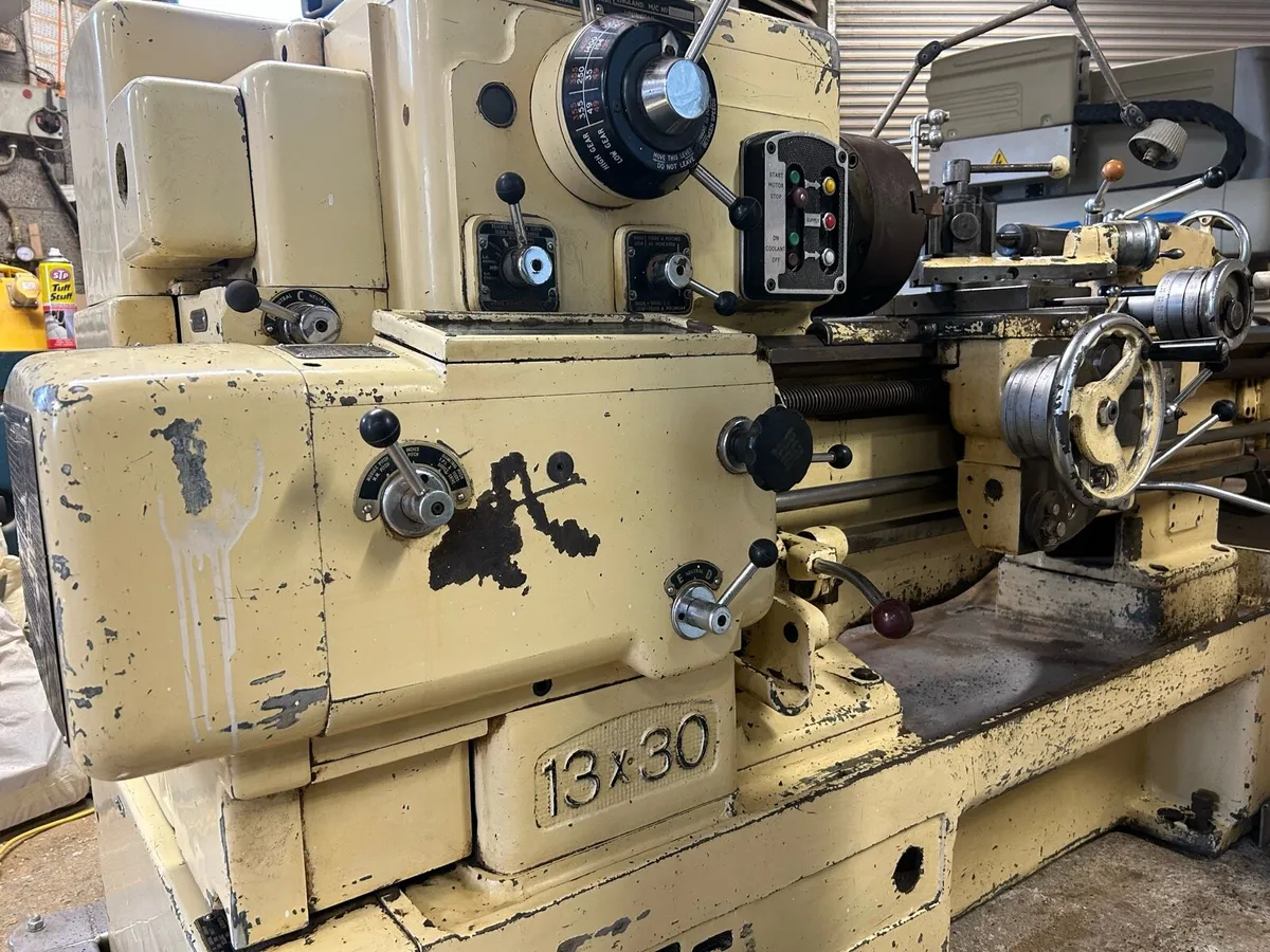 Dean Smith & Grace Lathe 13x30 + 4 Jaw & Steady - Image 1