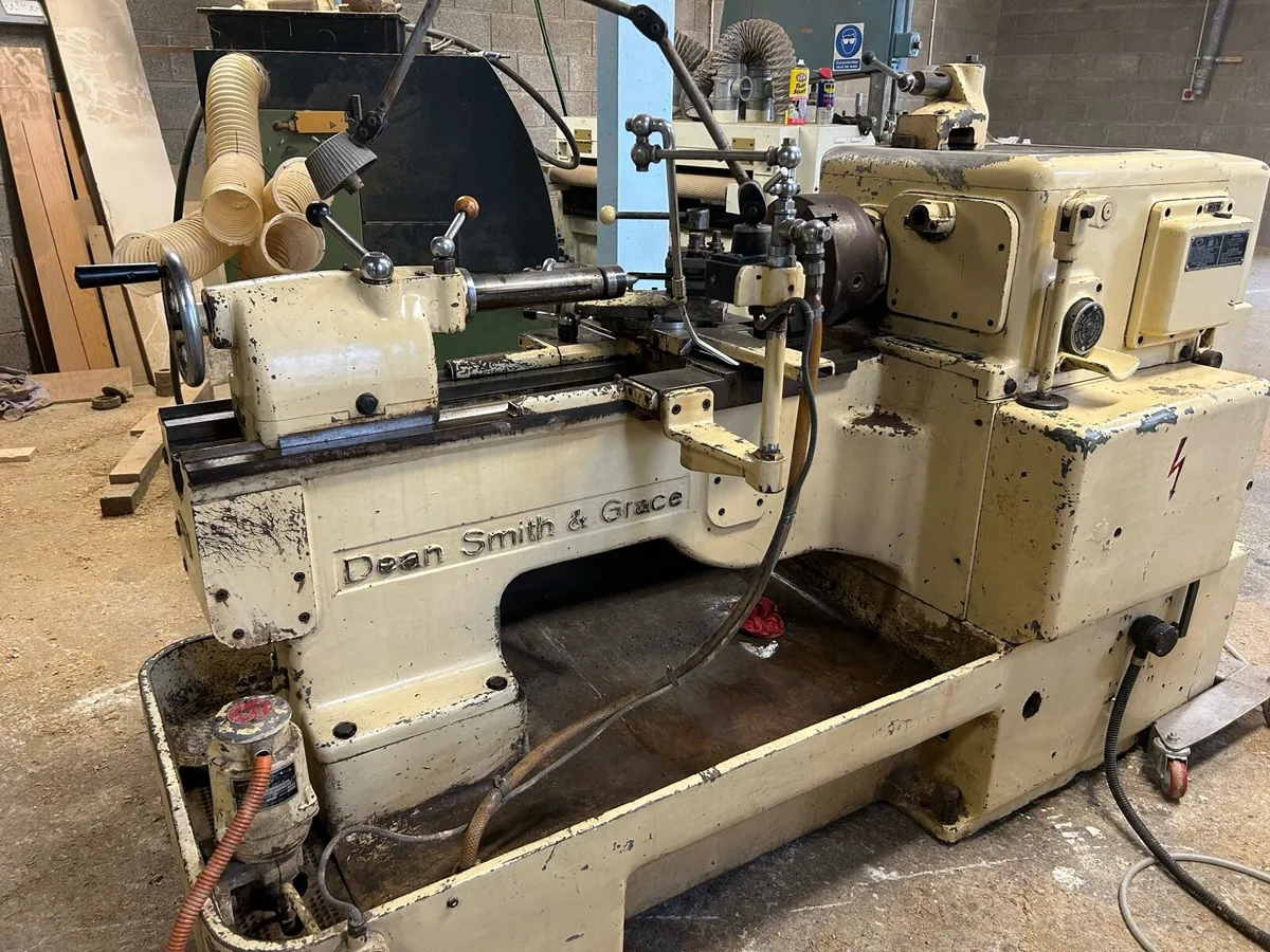 Dean Smith & Grace Lathe 13x30 + 4 Jaw & Steady - Image 3