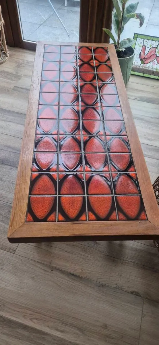 Mid Century Coffee Table and Tray - Image 1