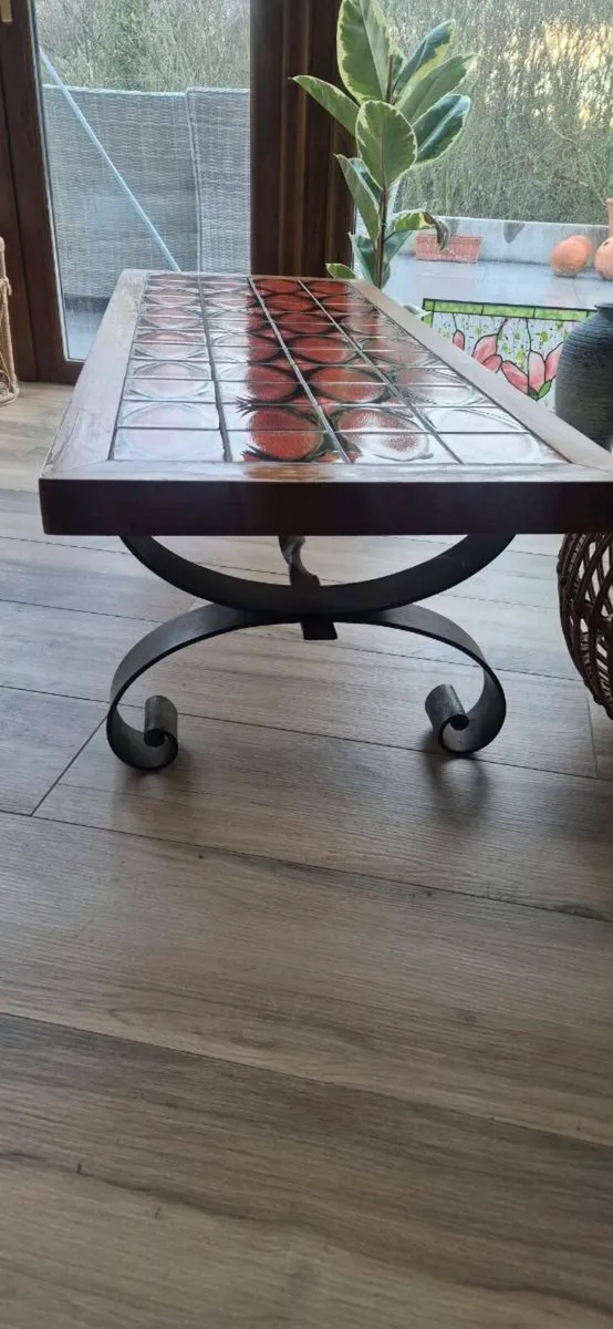 Mid Century Coffee Table and Tray - Image 4