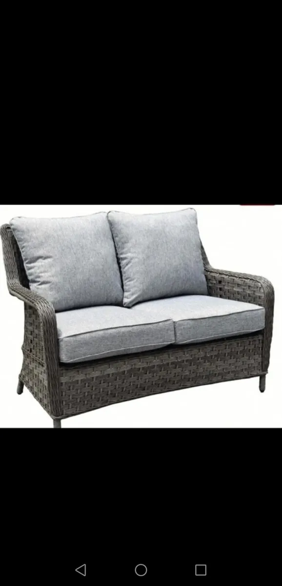 Brand New Dark Grey Rattan Reclining  Set - Image 3