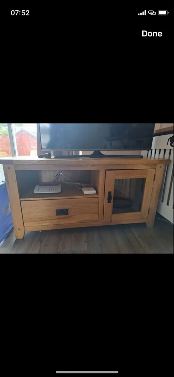 Oak tv unit - Image 2