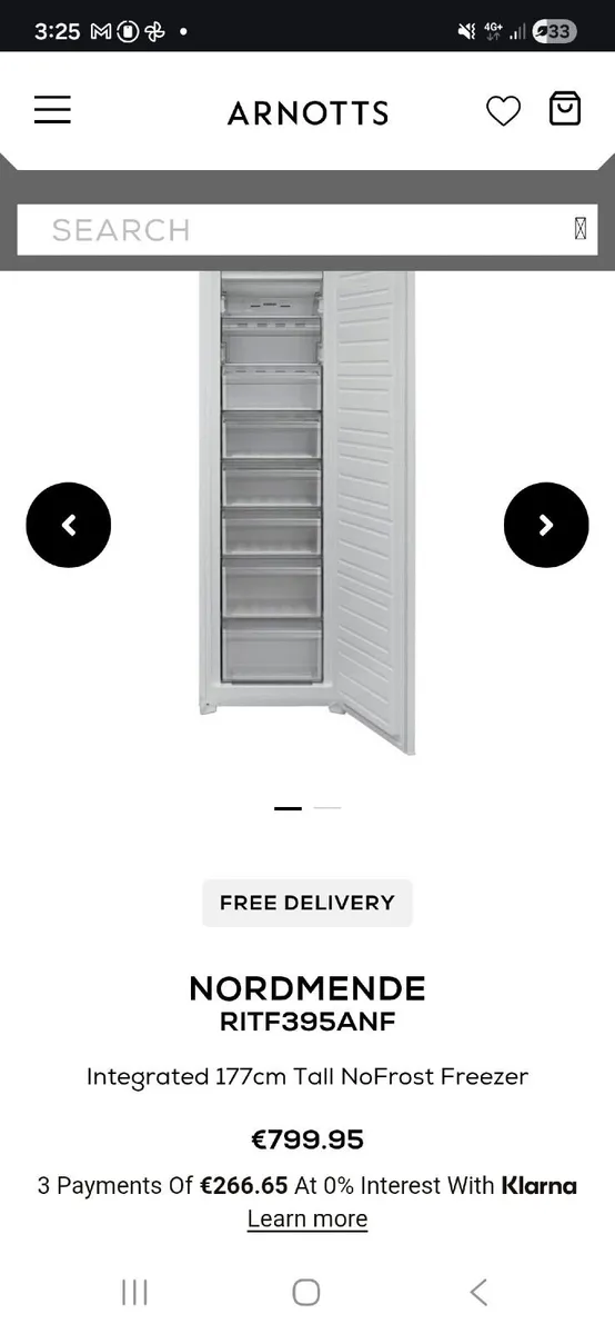 Brand New NordMende Tall Freezer – Never Used - Image 3