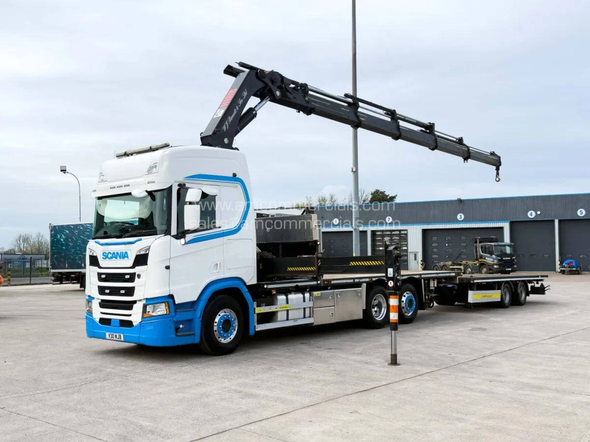 2020 SCANIA R500 HIGH CAB CRANE MOUNTED FLATBED - Image 4