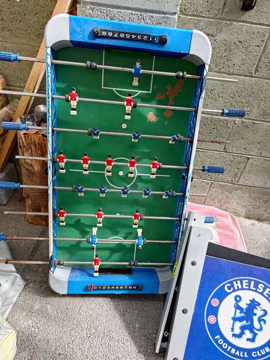 Playing table football