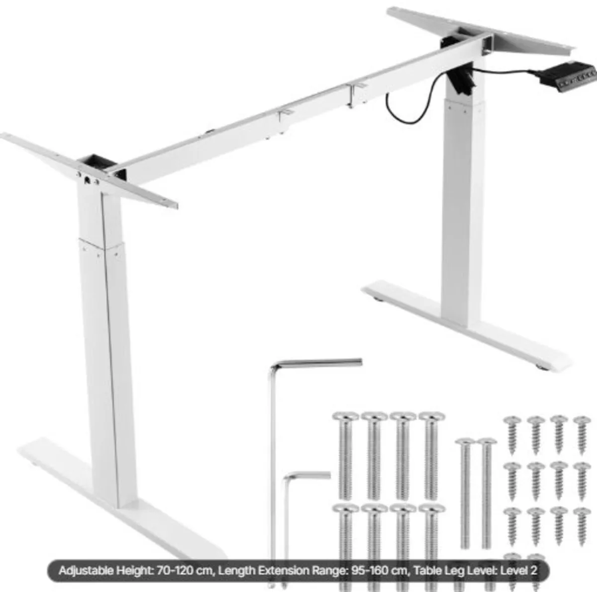 Standing Desk Frame, Adjustable 70-117 cm Height - Image 1