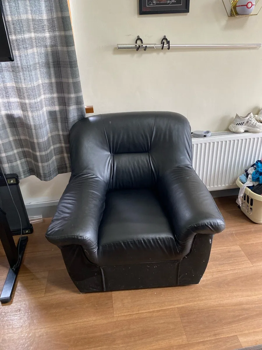 Leather armchair