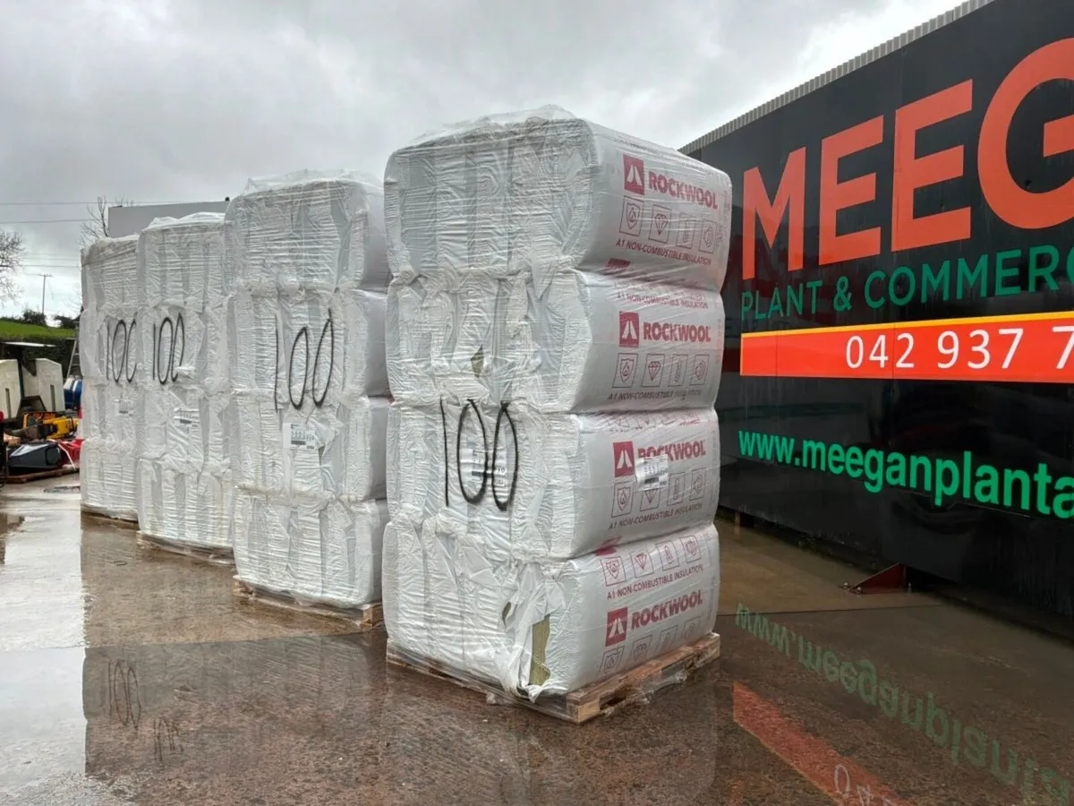 UNUSED 100mm ROCKWOOL INSULATION. - Image 3