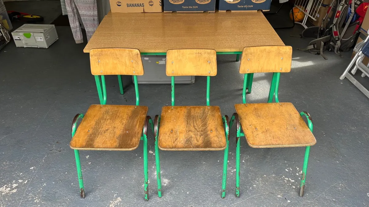 Sturdy tables and chairs from a School for free - Image 1
