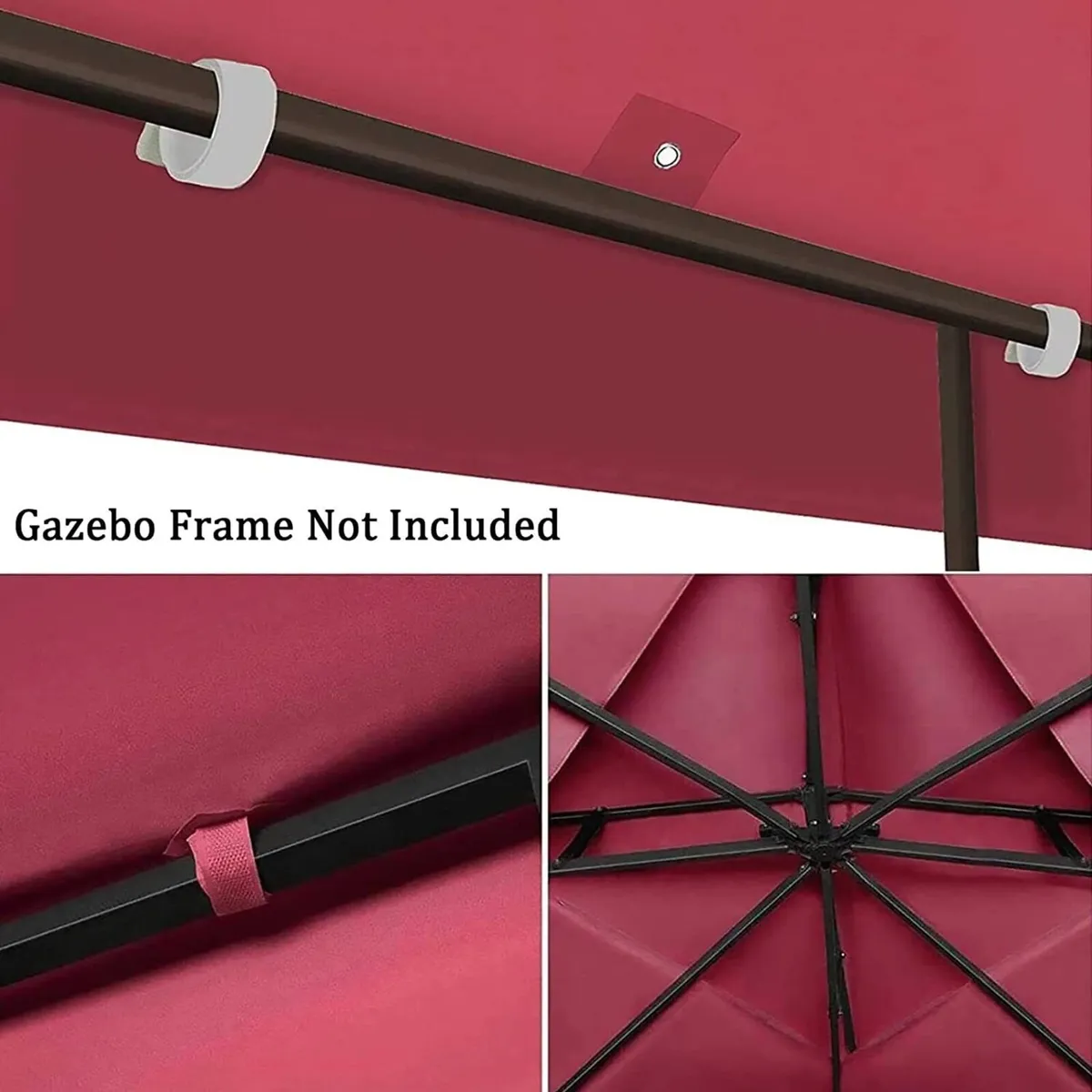 3x3m Gazebo Canopy Replacement Cover - Image 4