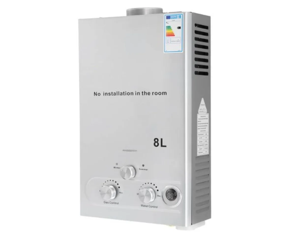 8 Litre Gas Instantaneous Water Heater LPG Water - Image 4