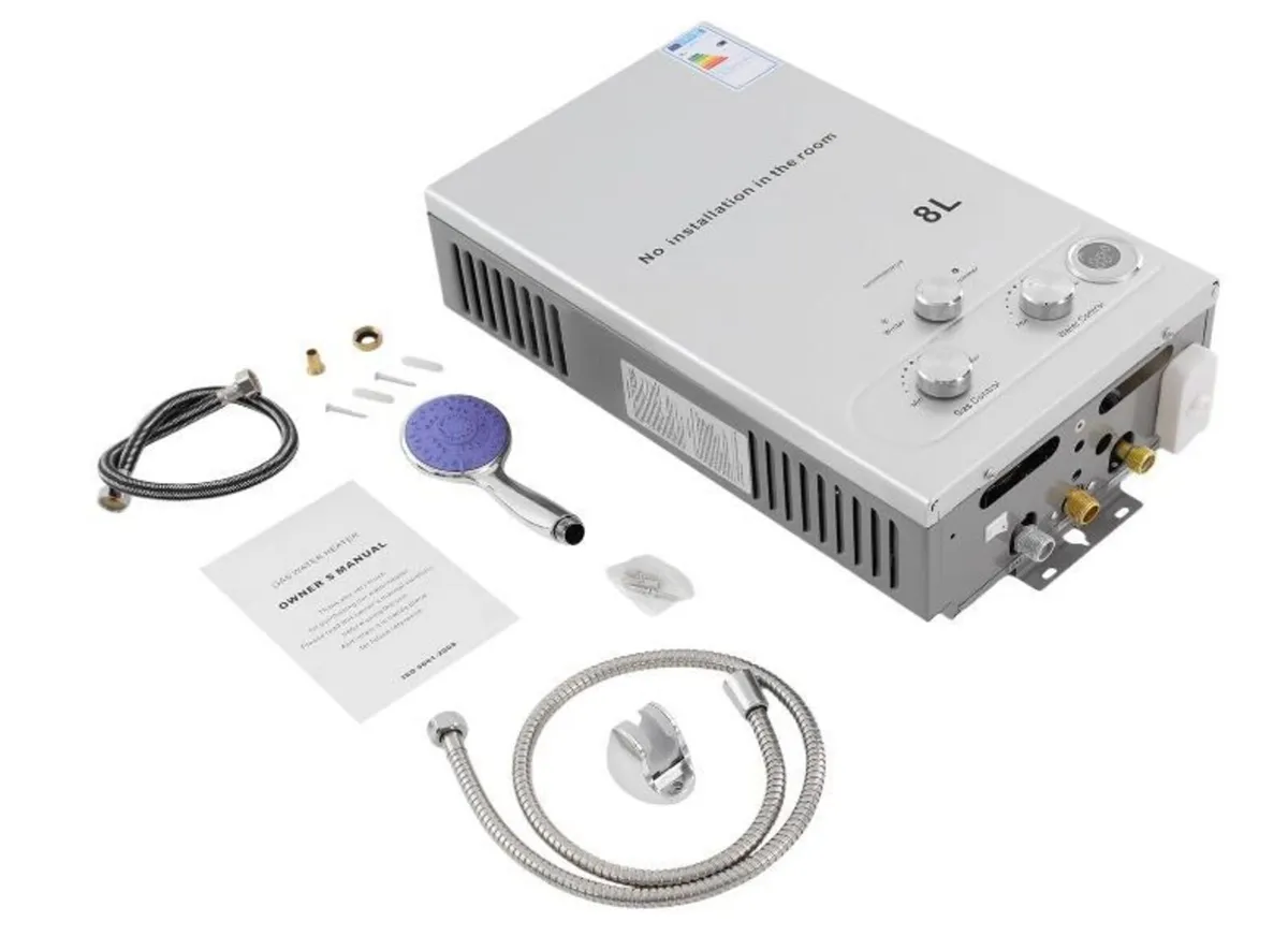 8 Litre Gas Instantaneous Water Heater LPG Water - Image 3