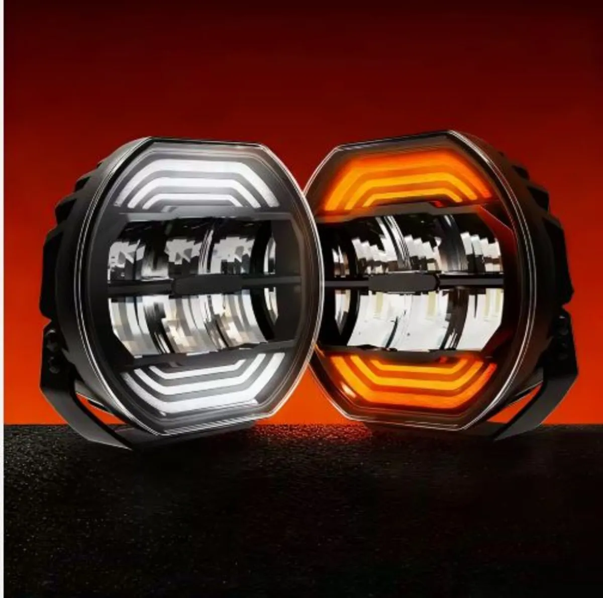 9” Truck/4x4/Van LED Lights – Set x 4 (OZZ Style) - Image 1