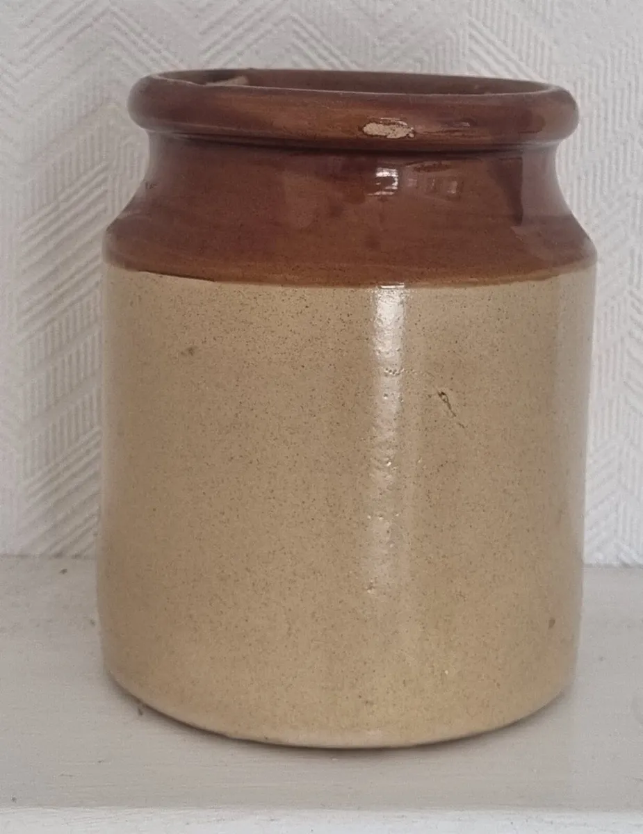 Vintage Stoneware Glazed Jar - Image 2