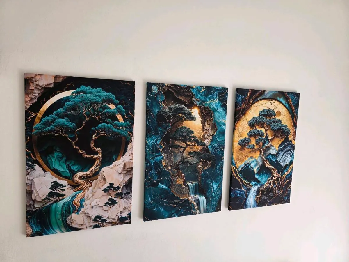 3 canvas 46x66cm each - Image 4