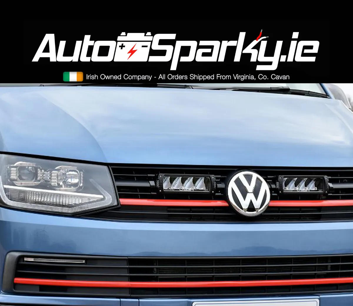 VW Transporter T6 Lazerlamps Lightbar Grille Kit - Image 1