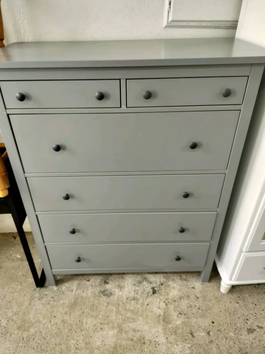 Chest of 6 drawers Hemnes grey - Image 1