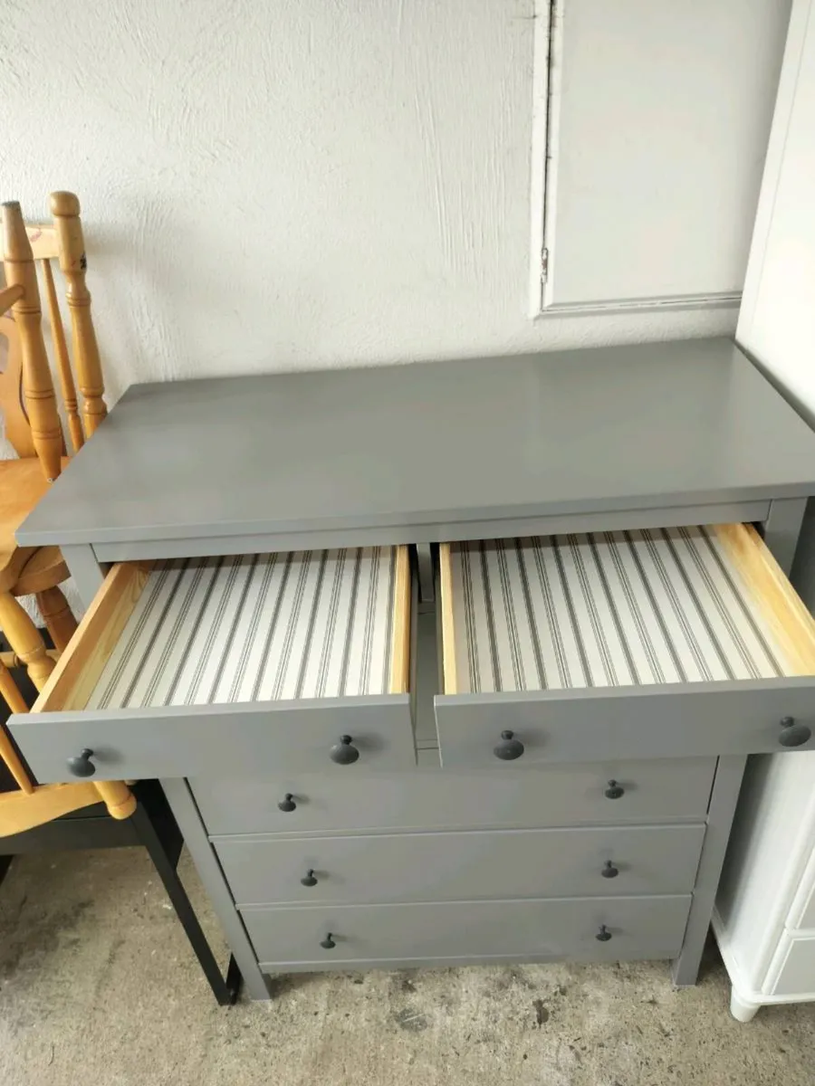 Chest of 6 drawers Hemnes grey - Image 2