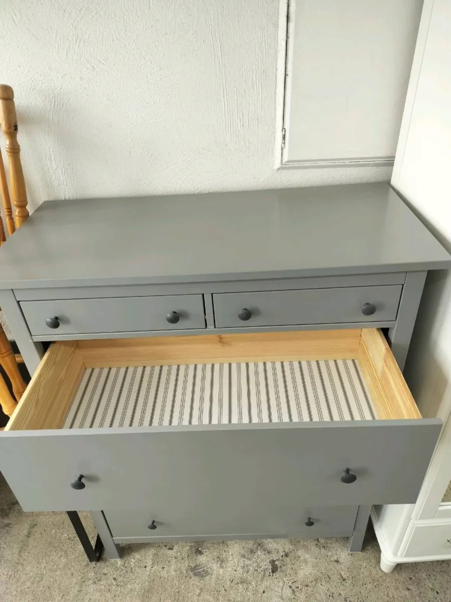 Chest of 6 drawers Hemnes grey - Image 3