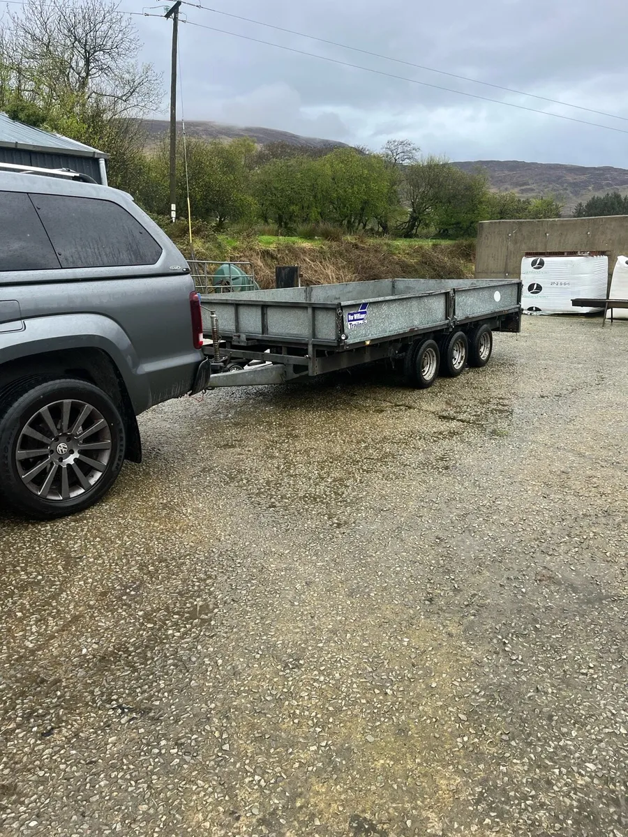 Ifor Williams 14ft flat bed with ramps - Image 1