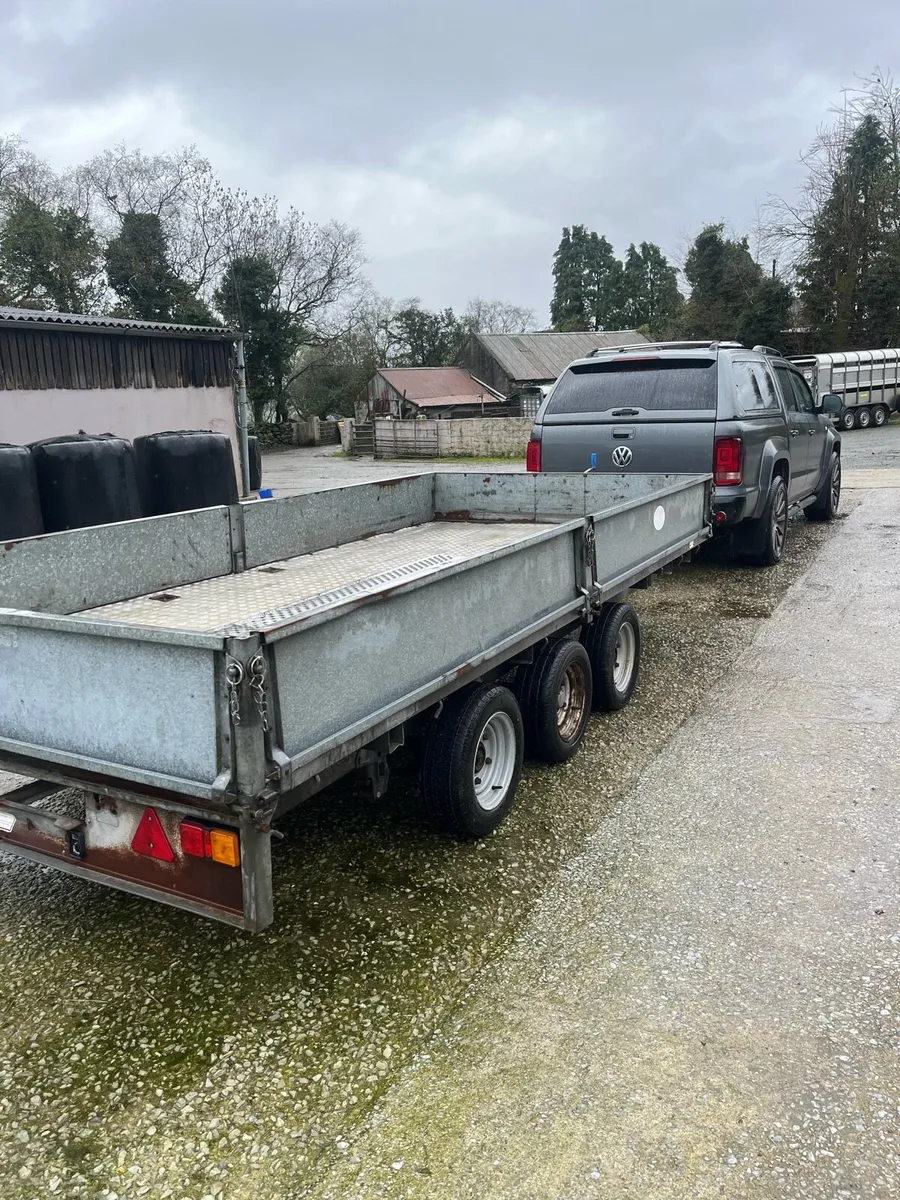 Ifor Williams 14ft flat bed with ramps - Image 2