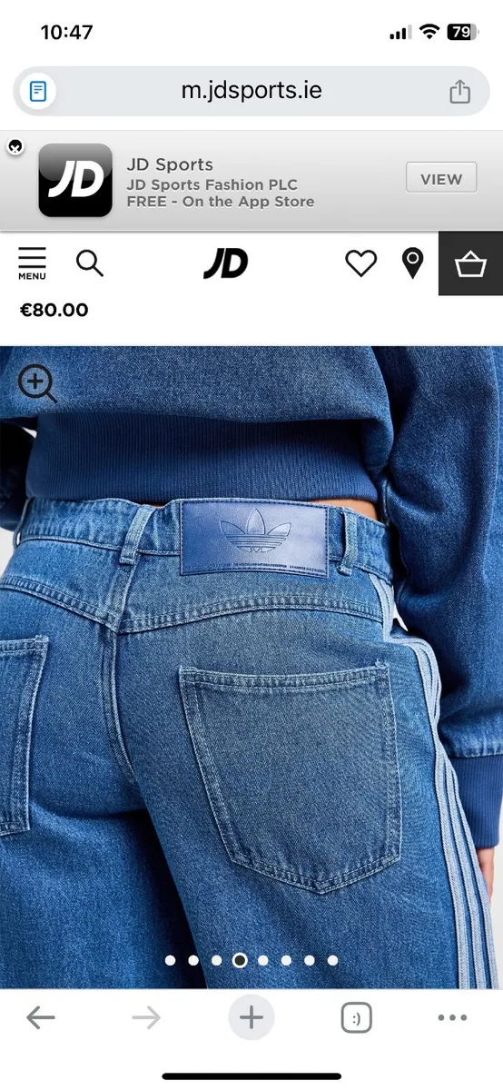 NEW Adidas Firebird Adicolor Denim Pants - Image 2