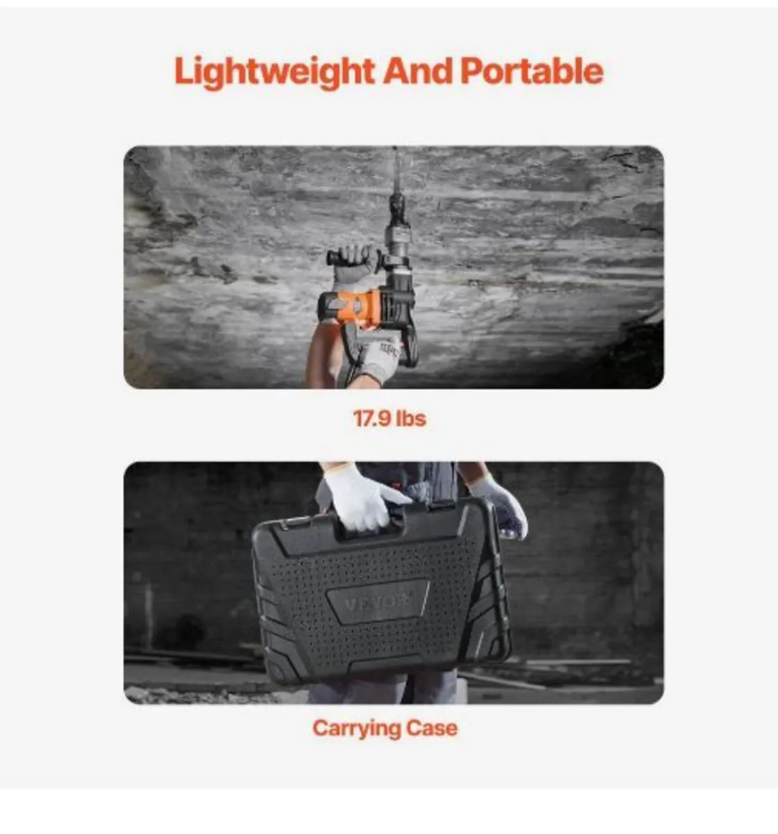 Demolition Jack Hammer Concrete Breaker 1400W - Image 3