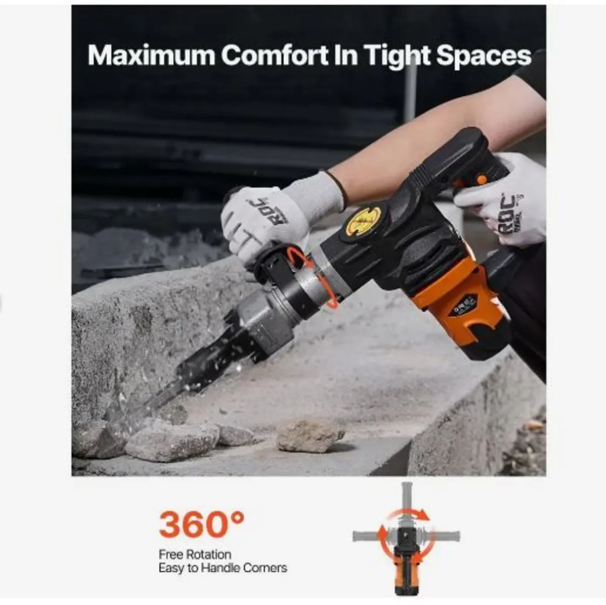 Demolition Jack Hammer Concrete Breaker 1400W - Image 4