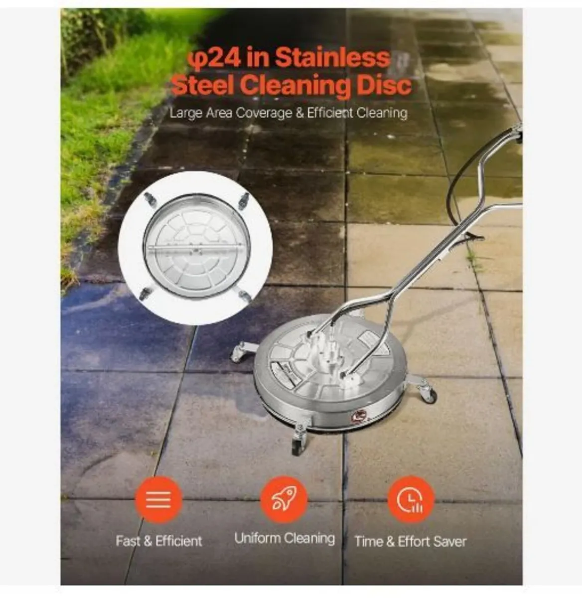 24" Pressure Washer Surface Cleaner - Image 4