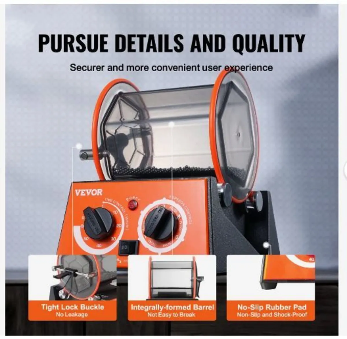 3kg Rotary Tumbler Surface Polisher Jewelry - Image 2