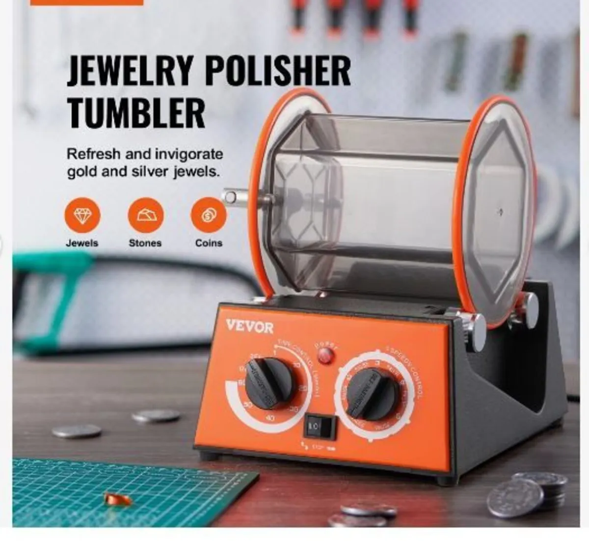 3kg Rotary Tumbler Surface Polisher Jewelry - Image 1