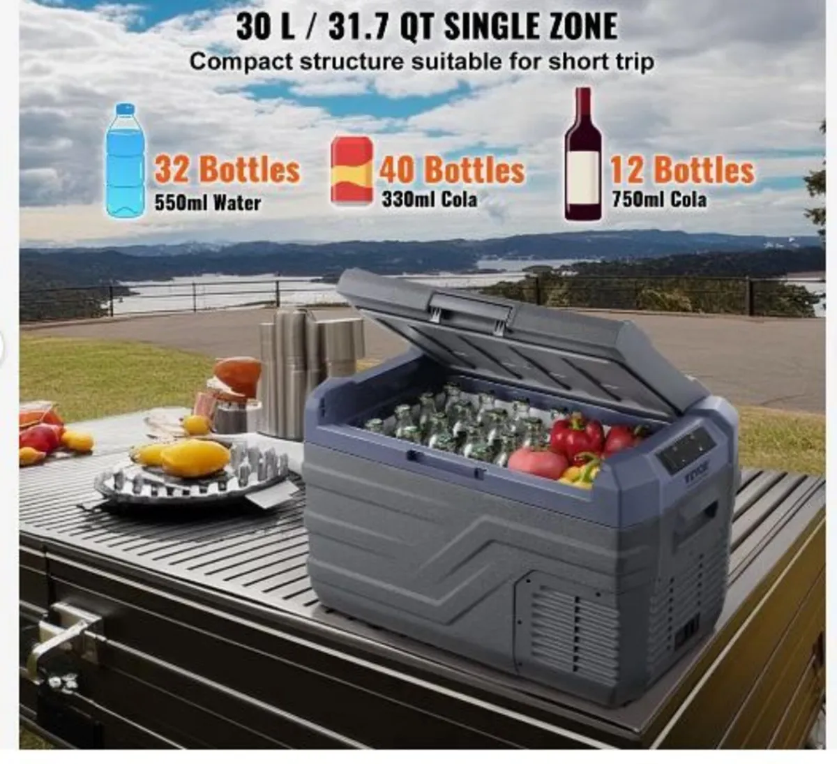 Car Refrigerator, 12 Volt Car Refrigerator Fridge - Image 1