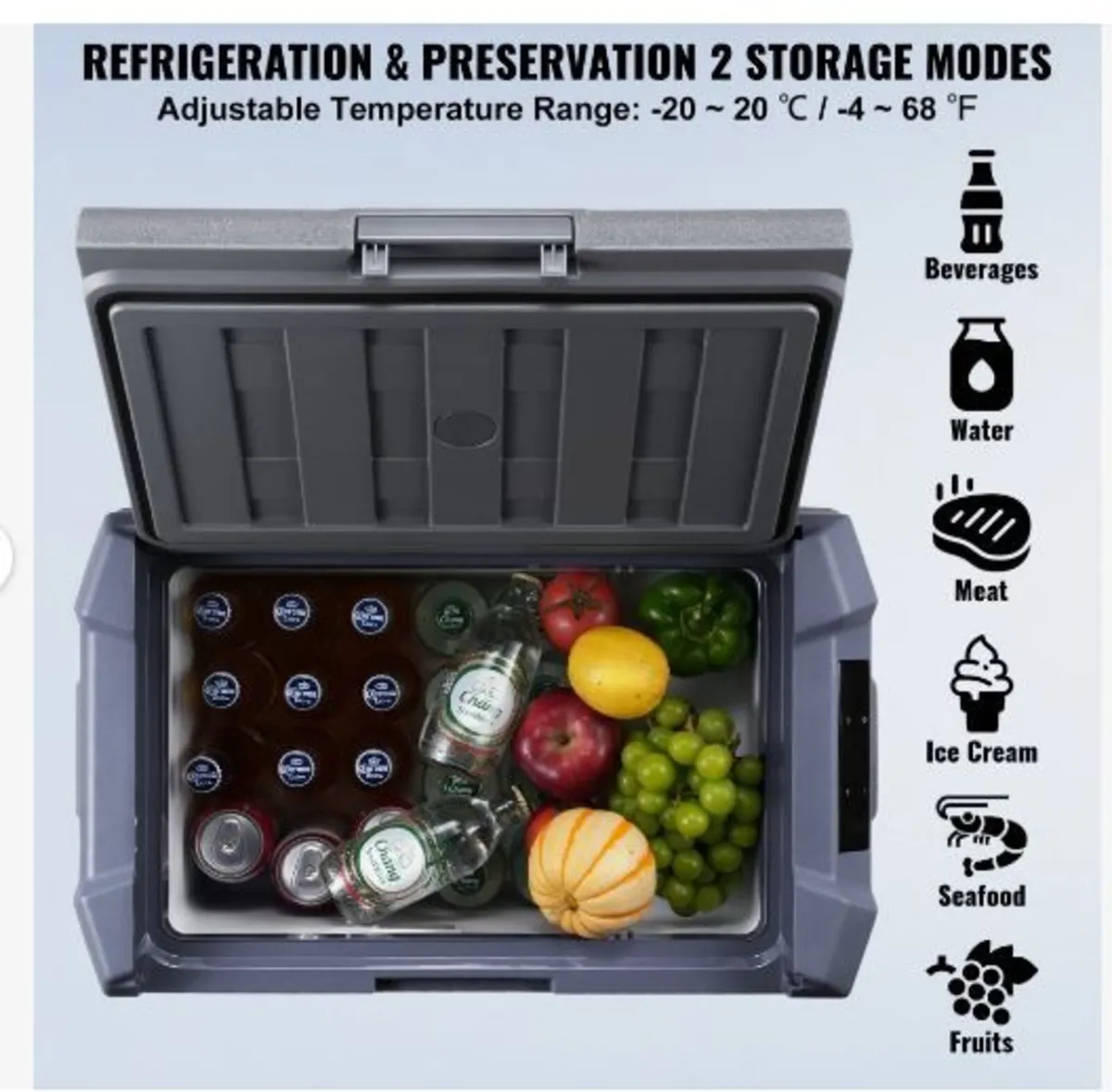 Car Refrigerator, 12 Volt Car Refrigerator Fridge - Image 2