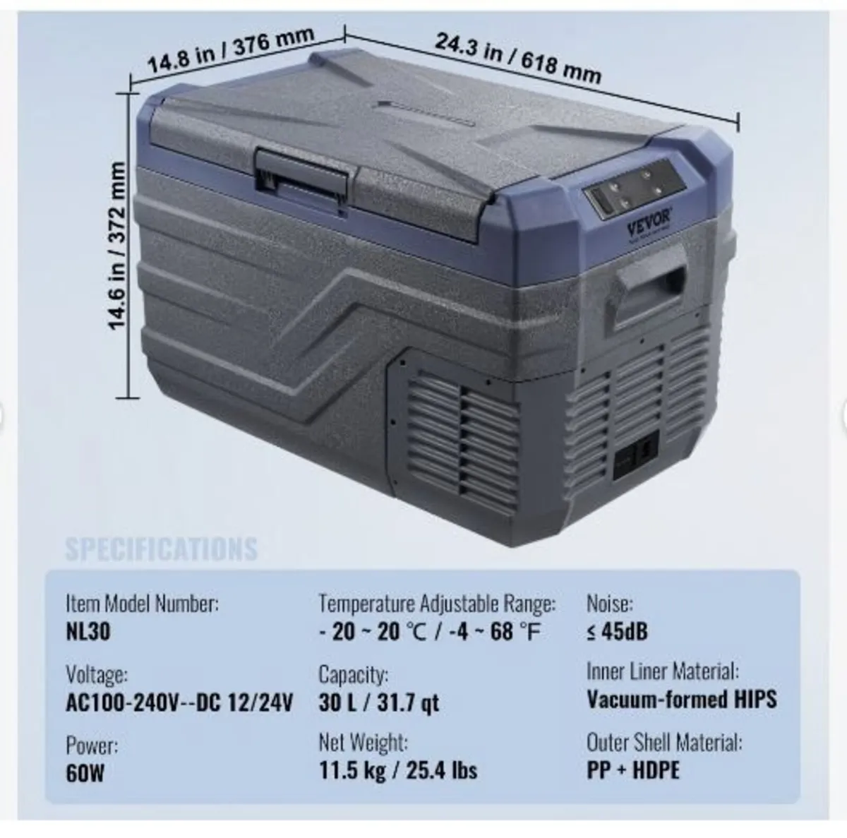 Car Refrigerator, 12 Volt Car Refrigerator Fridge - Image 3