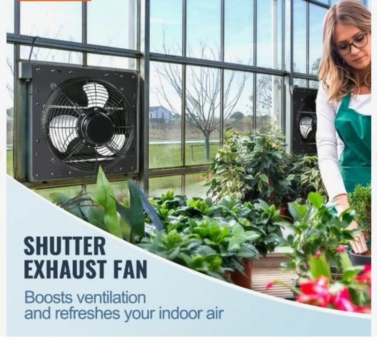 Shutter Exhaust Fan, 406 mm - Image 3