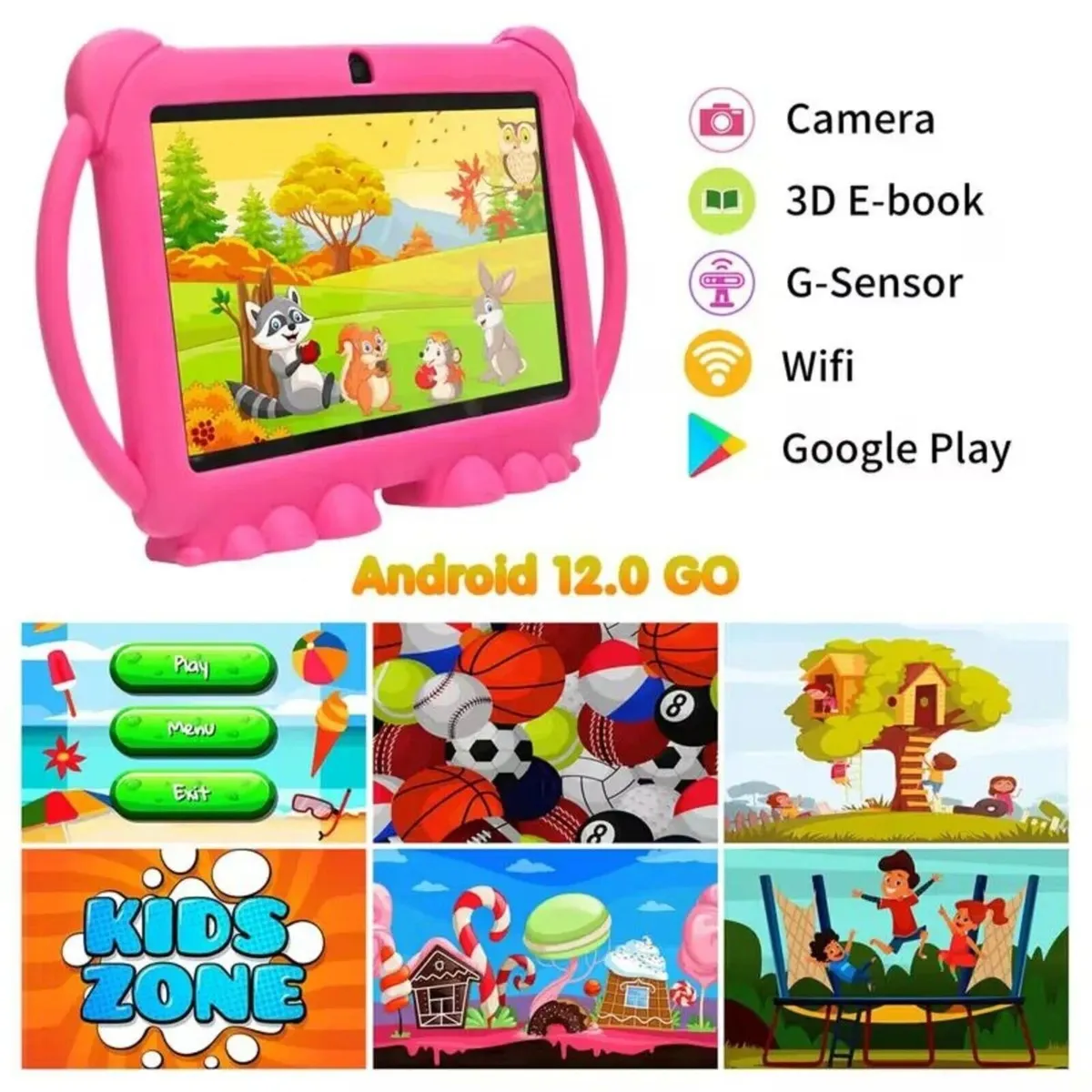 Android 7" Kids Tablet 32GB w/ Case - Image 2