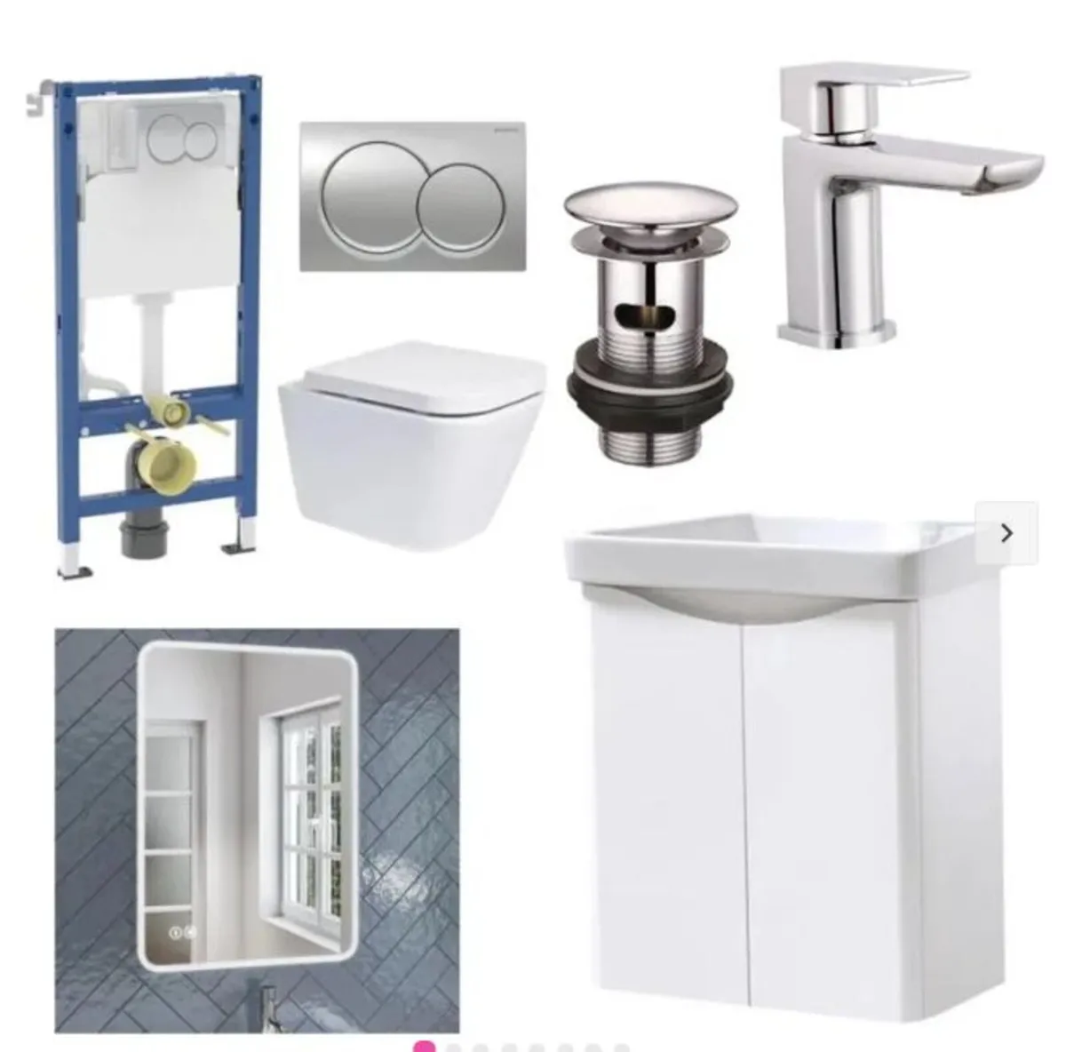 Geberit Wall Hung Toilet & Vanity Bundle - Image 1