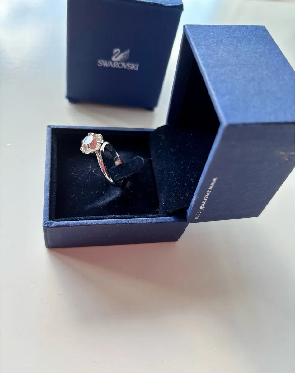 Swarovski Harlequin Rhodium Ring - Image 2