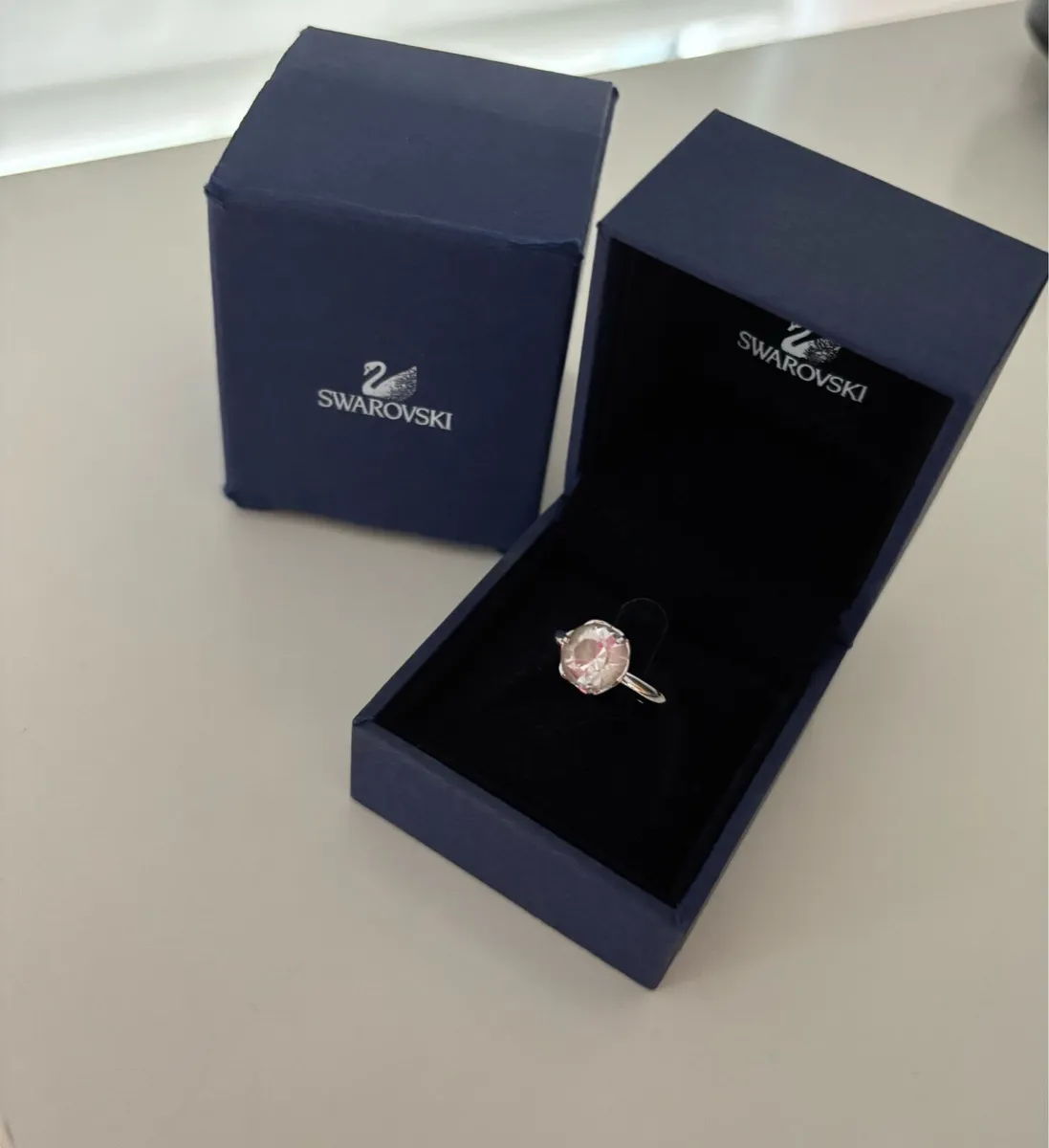 Swarovski Harlequin Rhodium Ring - Image 3