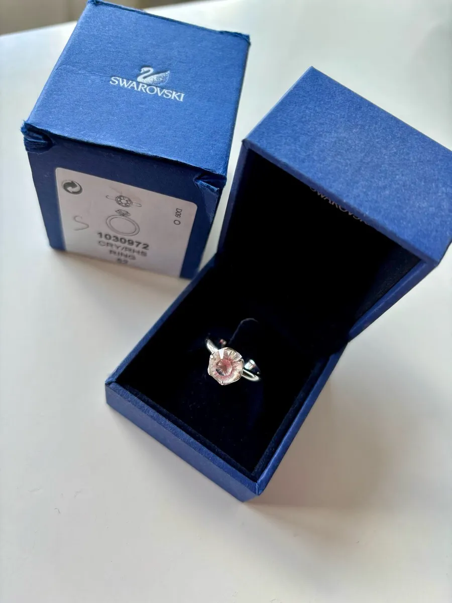 Swarovski Harlequin Rhodium Ring - Image 4