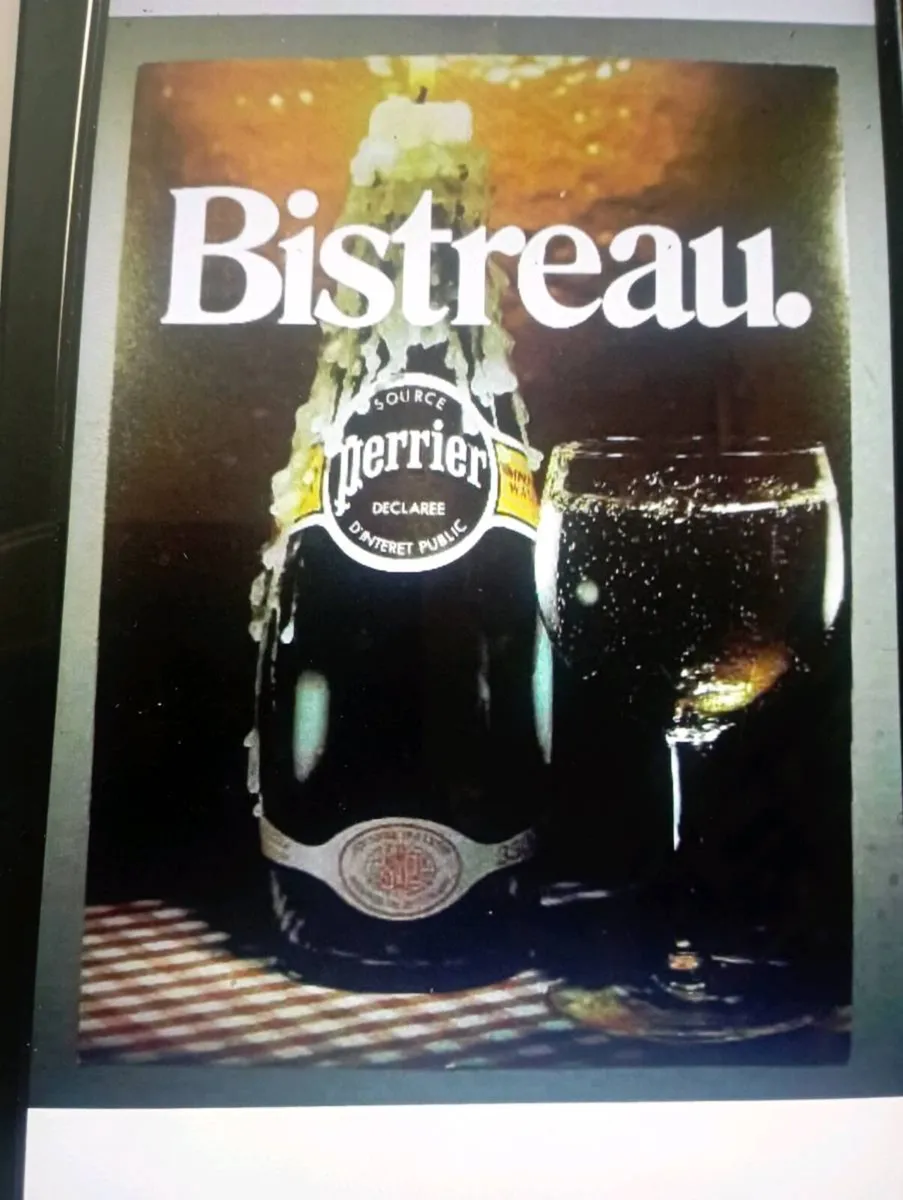 FREAMED 1982 PRINT  PERRIER  WATER TITLE BISREAU. - Image 1