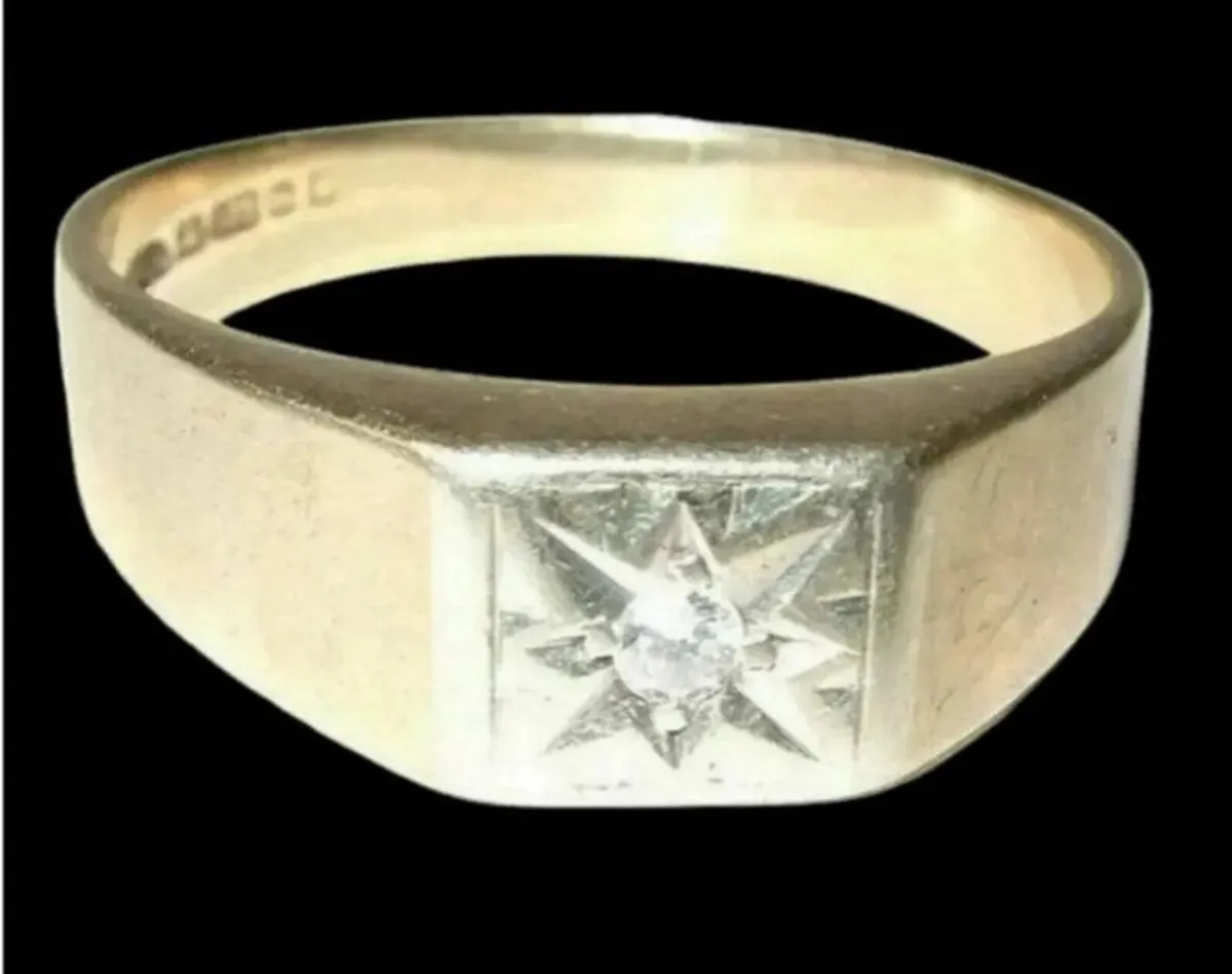 Vintage Hallmarked 9ct Solitaire - Image 1